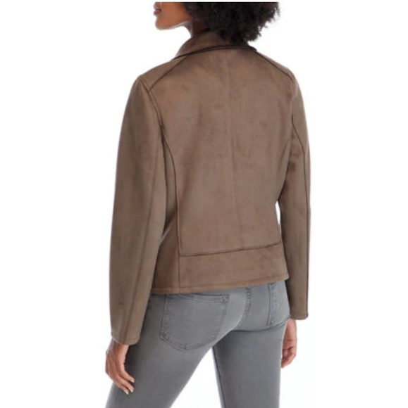 NWT Philosophy Faux Suede leather Moto Jacket - Picture 6 of 9